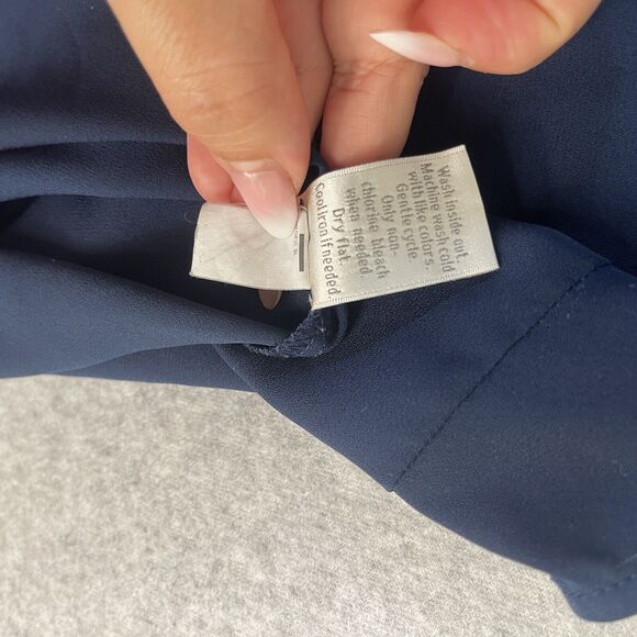 Disney Collection By LC Lauren Conrad Blouse Women Medium Minnie Mouse Polka Dot - Picture 8 of 13